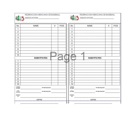 Baseball Lineup Template Free Cards Templates Download Card intended ...