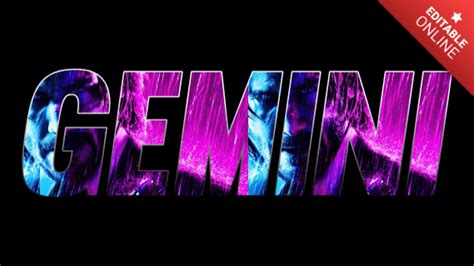 Gemini Logo John Wick Generatore Di Effetti Di Testo