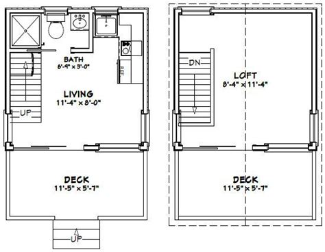 12x12 House W Loft 12x12h1 268 Sq Ft Excellent Floor Plans House Plan With Loft