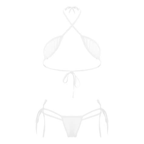 YIZYIF Micro Bikini Ficelle Sexy Femme Dos Nu Ensemble Lingerie
