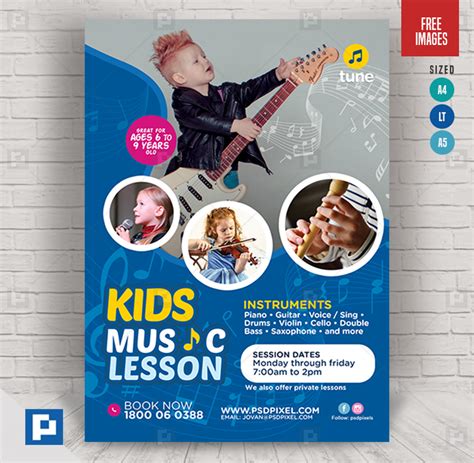 Child Music Camp Flyer Psdpixel