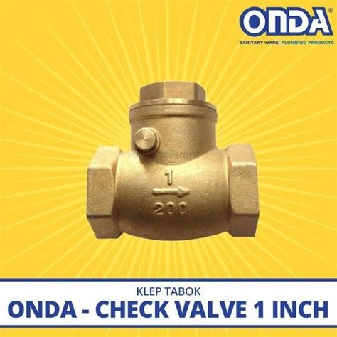 Jual Klep Tabokcheck Valve Onda 1 Inch Kuningan Original Shopee