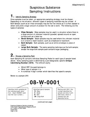 Fillable Online Epi Publichealth Nc Bulk Sample Protocol Fax Email