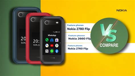 Nokia 2780 Flip Vs Nokia 2660 Flip Vs Nokia 2760 Flip Youtube