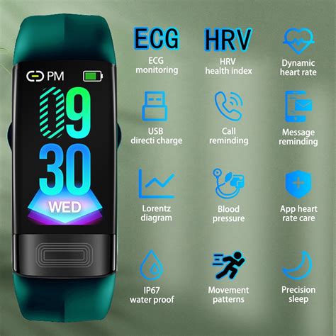 Smart Watch Heart Rate Blood Pressure Waterproof Wristband Bracelet