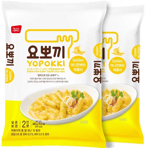 Buy Yopokkiinstant Tteokbokki Pack Onion Butter Pack Of 2 Korean