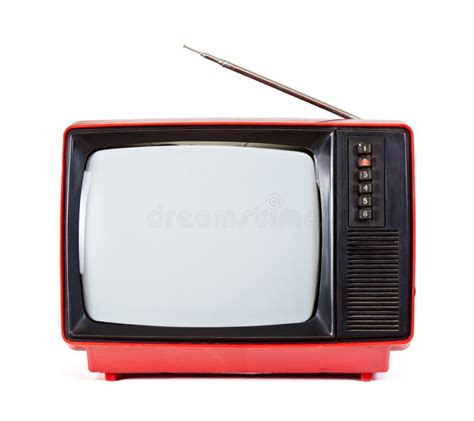 Vintage portable TV set stock photo. Image of tele, media - 27781370