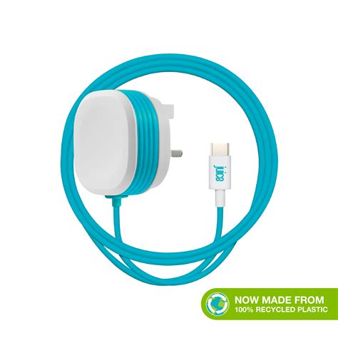 2.4 Amp USB-C Mains Charger with Integrated Cable from Juice