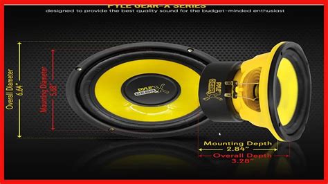 Pyle 6 5 Inch Mid Bass Woofer Sound Speaker System Pro Loud Range