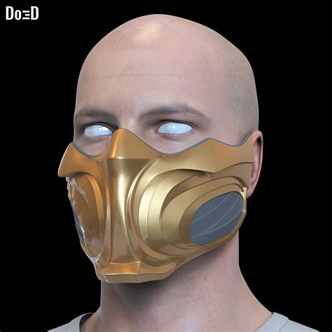 Scorpion Mask Mortal Kombat 1 3D Printable Model STL MK7 Do3D