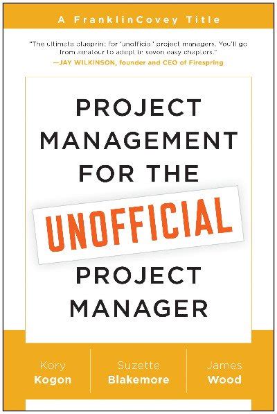 [epub] Download Project Management For The Unofficial Project Manager A Franklincovey Title By