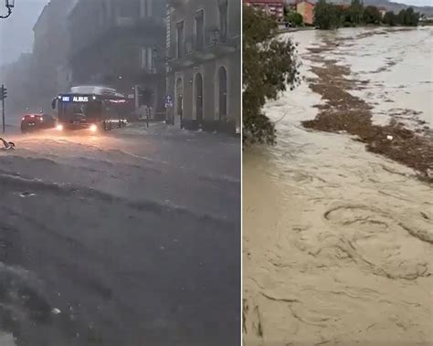 Maltempo Sicilia In Ginocchio Alluvione A Licata Gente In Fuga