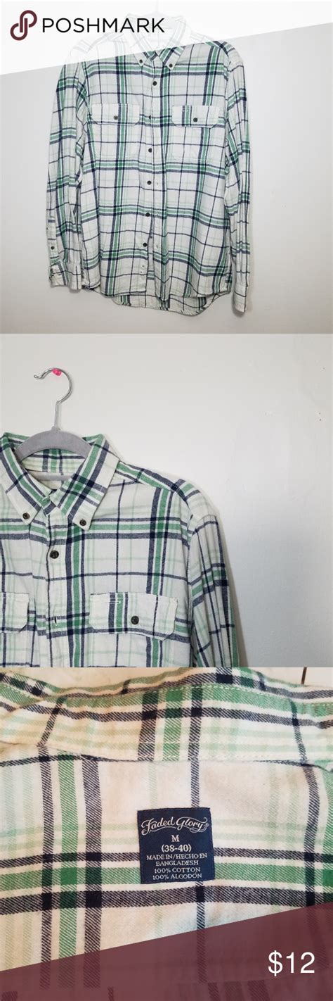 Mens White And Green Flannel Green Flannel Flannel Clothes Design