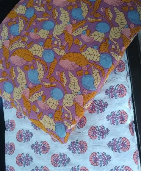 Printed Cotton Cambric Suit Fabric At Rs Meter