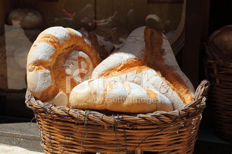 Rustic Bread IN Basket Stock Photos FreeImages