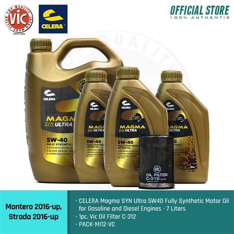 CELERA Magma SYN Ultra 5W40 Fully Synthetic Motor Oil JM04008 JM04009