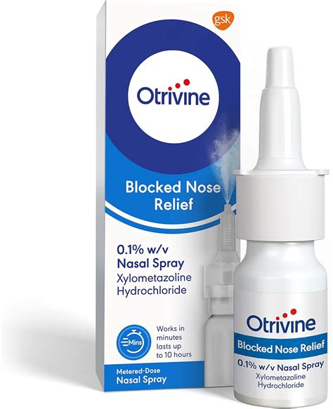 Otrivine Blocked Nose Relief Nasal Spray Congestion Relief Spray 10