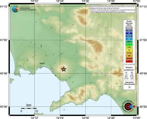 Scosse Sul Vesuvio Terremoto Avvertito A Napoli All Alba Dati E Mappe