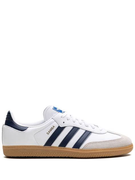 Adidas Samba Og Cloud White Night Indigo Gum Sneakers White Farfetch