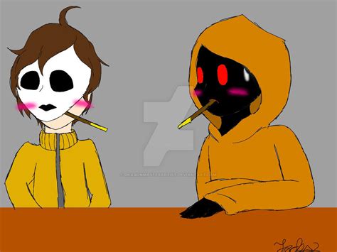 Masky And Hoodie By Dragonmasterartist On Deviantart