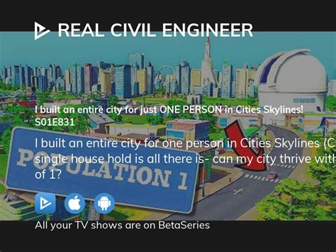 Where To Watch Real Civil Engineer Season 1 Episode 831 Full Streaming