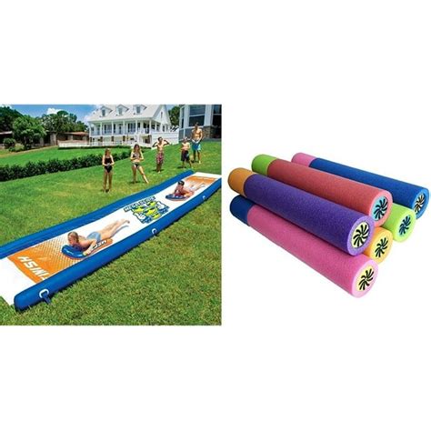 HETAO Mega Water Slide - Giant Backyard Slide with Sprinkler, Slip and ...