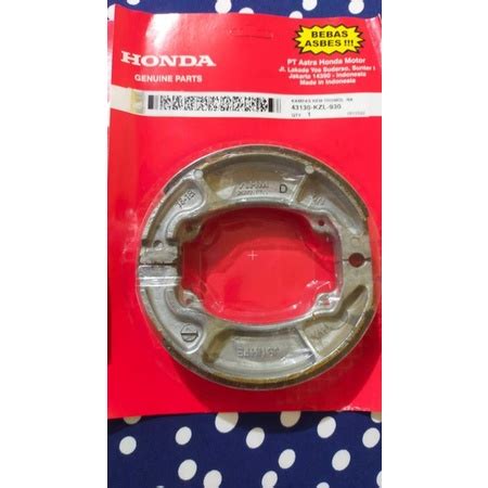 Honda Click Brake Pad Shoe V V Original Set Beat Fi Carb Shopee