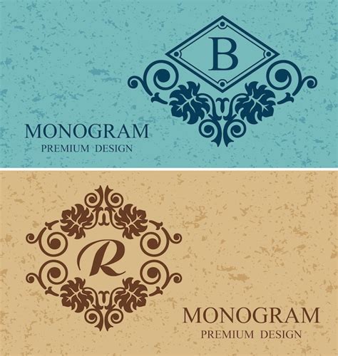 Bordure Salligraphique R Tro L Ments De Conception De Monogramme Cadre