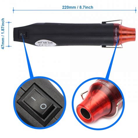 Portable Handheld Hot Air Gun Heater Blower W Hot Temperature Hot Air Guns Soldering