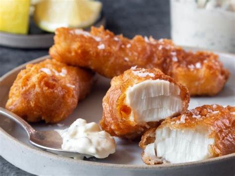 Beer Battered Halibut With Tartar Sauce Recipe Chris Pandel Food Network