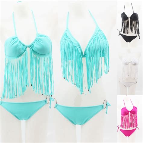 Fashion Design Tassel Bikini Swimear Factory Wholesale