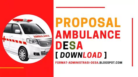 Contoh Proposal Permohonan Pengadaan Mobil Ambulance Desa Gratis Pdf