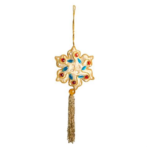 Pendentif Ornement Traditionnel Floral 29 Cm Zenvol Vente En Gros