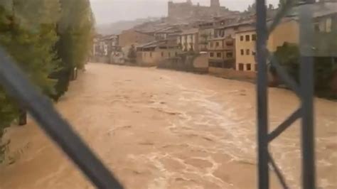 El Temporal Corta La Carretera Entre Valderrobres Y Alca Iz Y Deja Sin