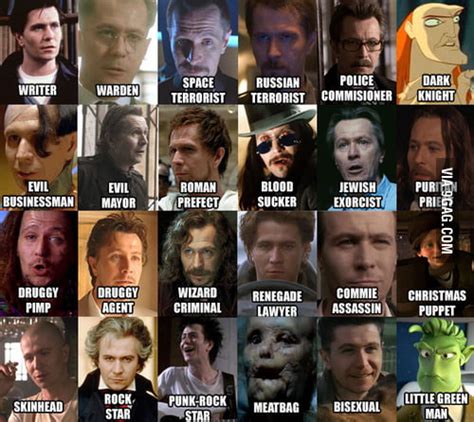 Many Faces Of Gary Oldman 9GAG