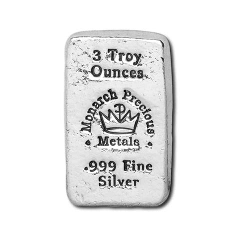 Silver - Silver Bars - Silver Bars - All Sizes - Monarch Precious Metals