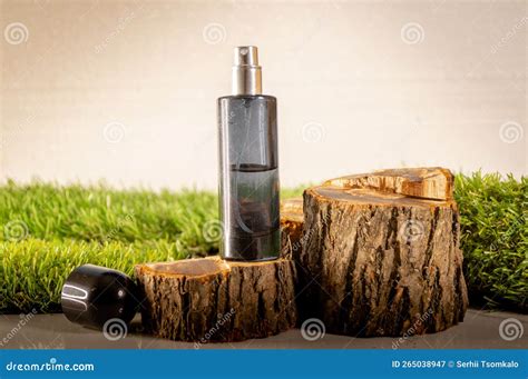 Perfume Spray Bottles on a Minimalist Background Stock Image - Image of ...