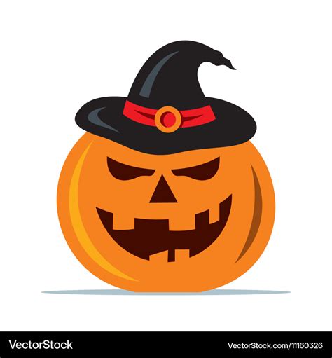 Halloween pumpkin cartoon Royalty Free Vector Image