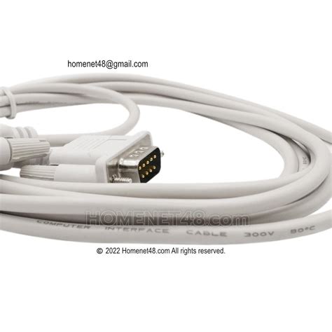 Rs232 Serial Port Db9 Straight Through Direct Connection Homenet48