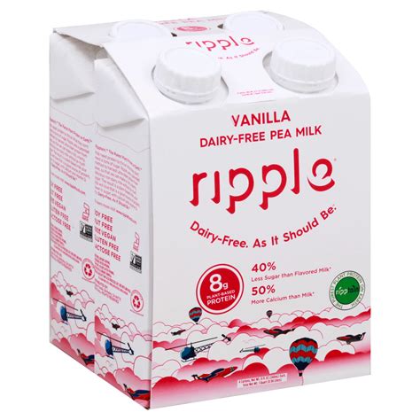 Ripple Vanilla Dairy Free Milk 8 Oz Bottles Shop Milk At H E B