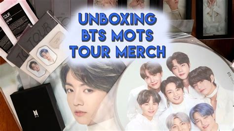 Bts Mots Tour Merch Unboxing Surprise 방탄소년단 Youtube