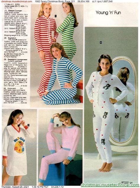 1982 Sears Christmas Book Page 121 Christmas Catalogs And Holiday Wishbooks Vintage Pajamas