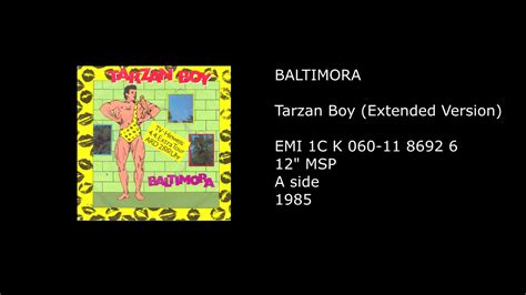 Baltimora Tarzan Boy Extended Version 1985 Youtube