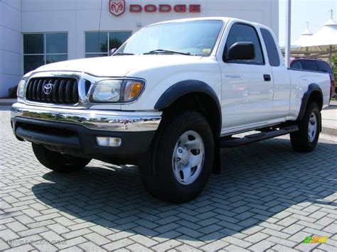 Super White Toyota Tacoma V Prerunner Xtracab