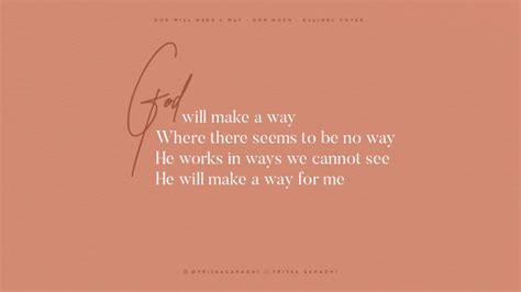 God Will Make A Way Don Moen Kalimba Tabs Letter And Number Notes