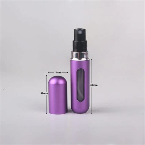 Premium Purple 5ml Portable Mini Refillable Perfume Bottle Travel