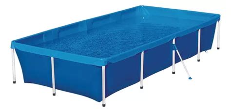 Piscina Retangular Estrutura De Ferro Standart L Mor