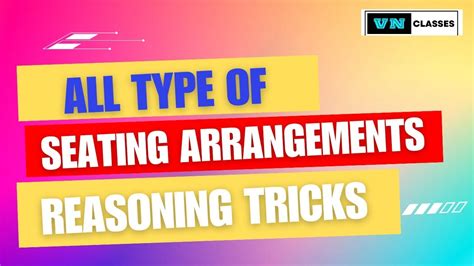 All Type Of Seating Arrangements Reasoning Tricks Short Tricks IBPS