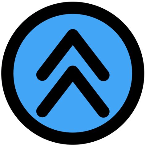 Double Chevron Generic Outline Color Icon