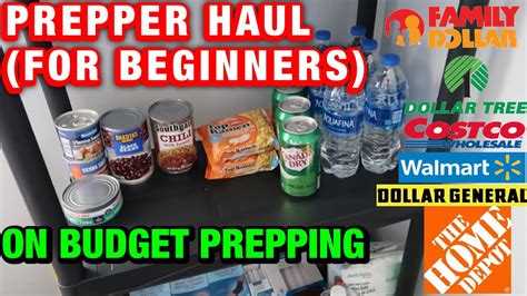 Budget Prepping Haul Stockpile Gear Pantry Tour Prepper Beginner Guide